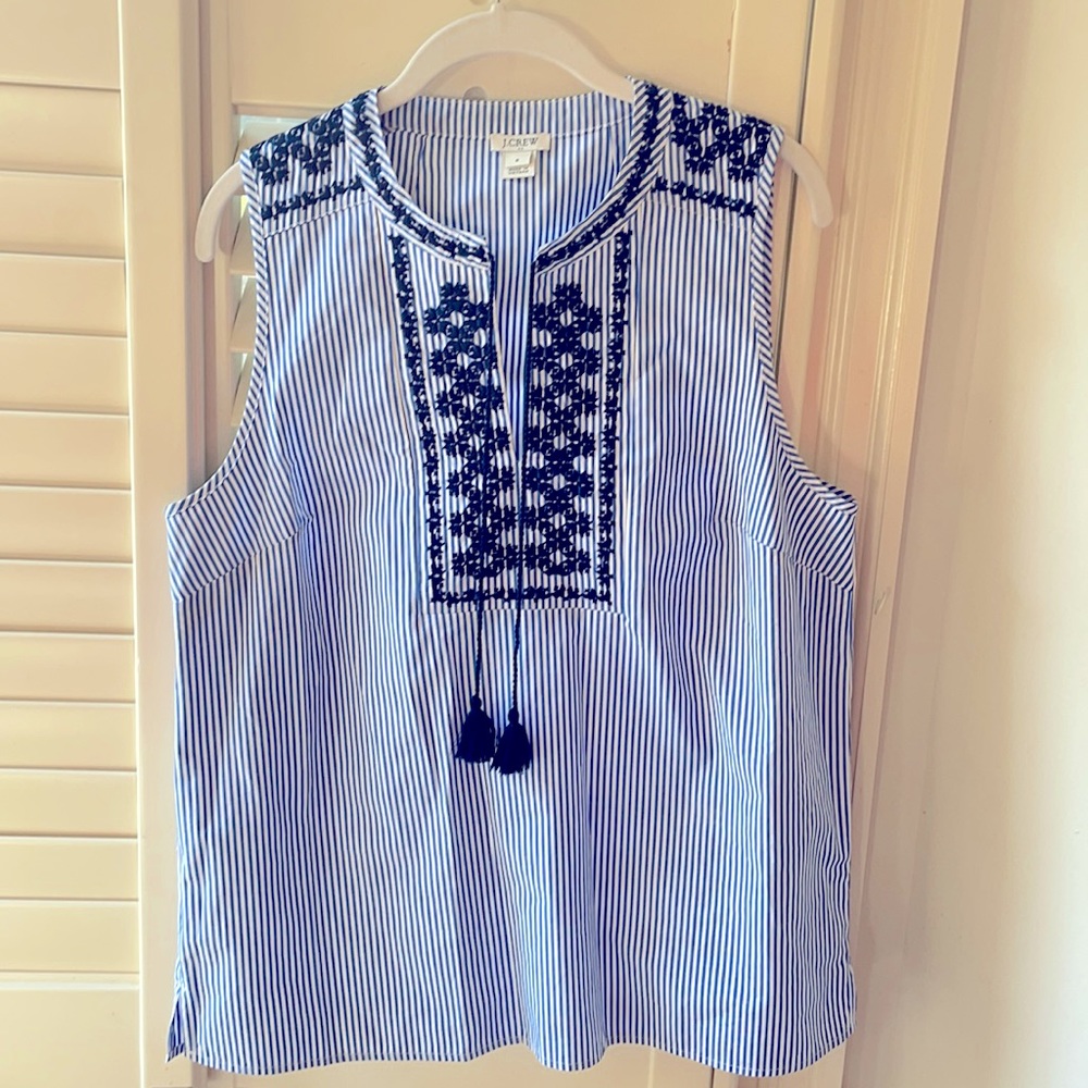 JCrew Navy top. Perfect for the 4th!